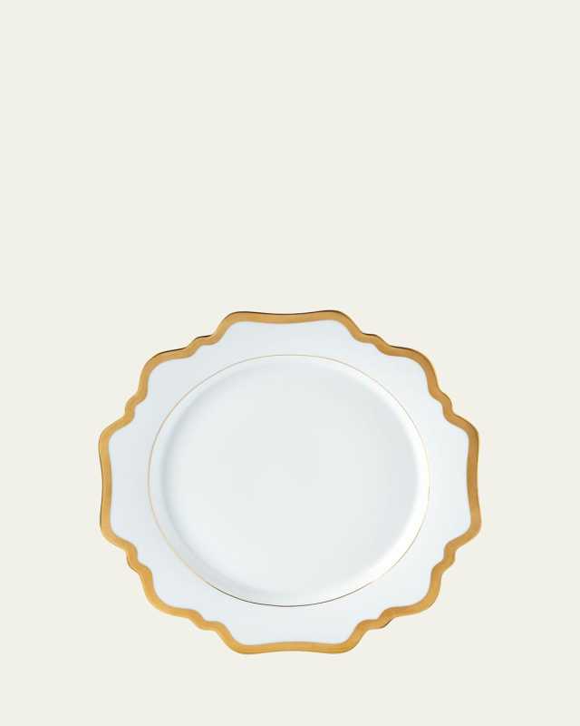 Antiqued White Dinner Plate
